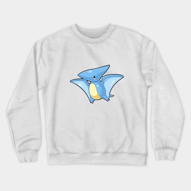 Kawaii dinosaur - Pterodactyl Crewneck Sweatshirt by Japanese Designs